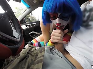 schlong luving clown Mikayla Mico pummeling in public